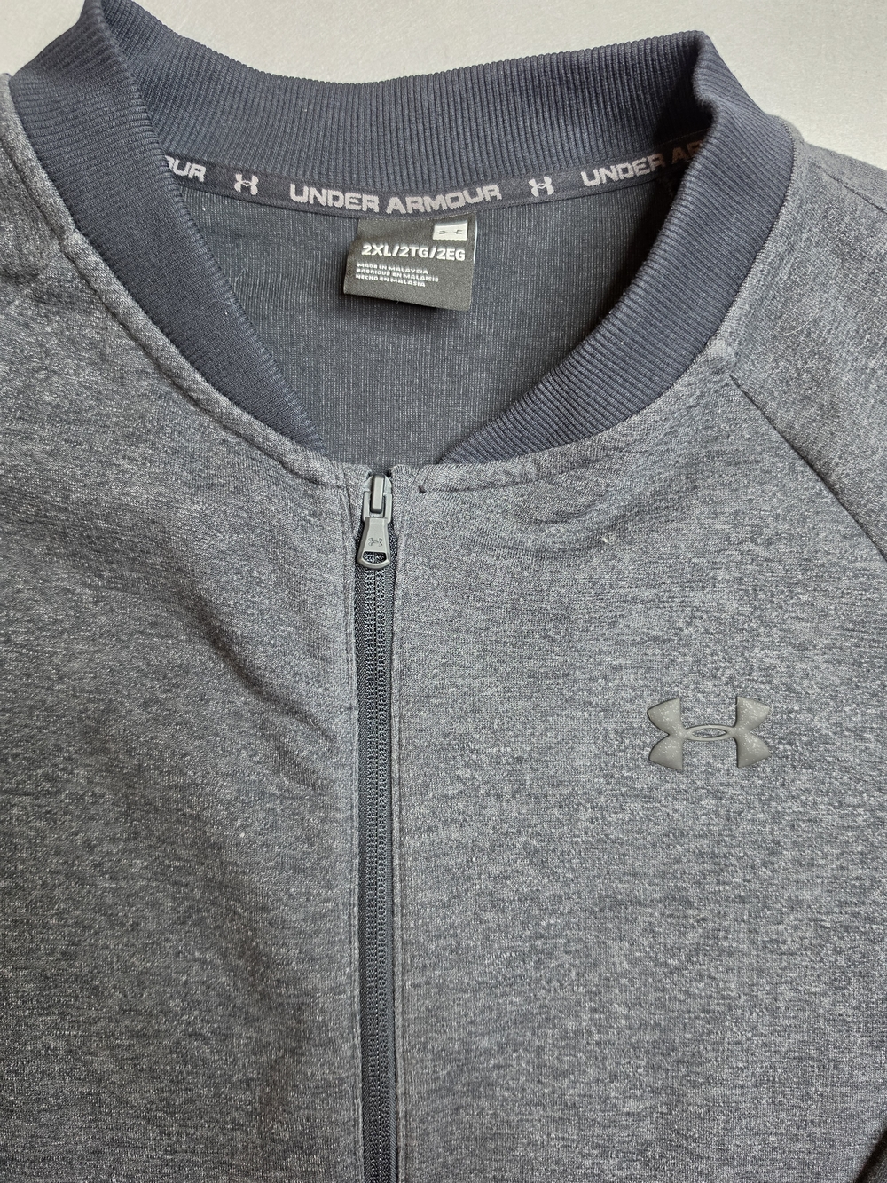 Under Armour Gray Full-Zip Jacket 2XL